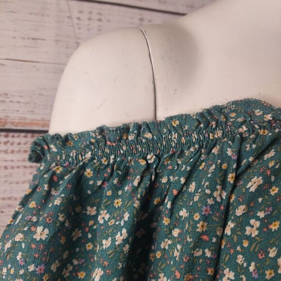 Woman's American Eagle Backless Tie-Back Floral Cropped Top sz Large - Picture 7 of 12